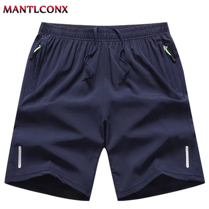 Summer Men'S Sport Shorts Cool Sportswear Running Shorts Casual Bottoms Gym Fitness Training Jogging Short Pants Men Black Gray