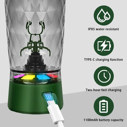 Electric Protein Shaker Bottle, Protein Shakes Mixer, Portable Pre Workout Self Mixing Cup, Made with Bpa-Free Tritan, 22Oz