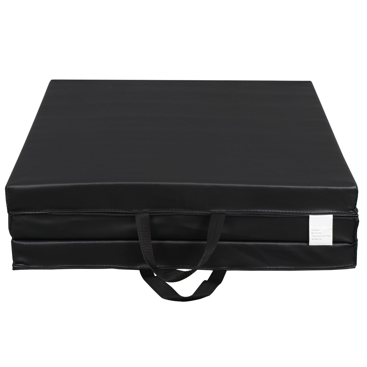 6' Exercise Tri-Fold EPE Foam PU Leather Gym Mat Yoga Martial Arts Home Gym