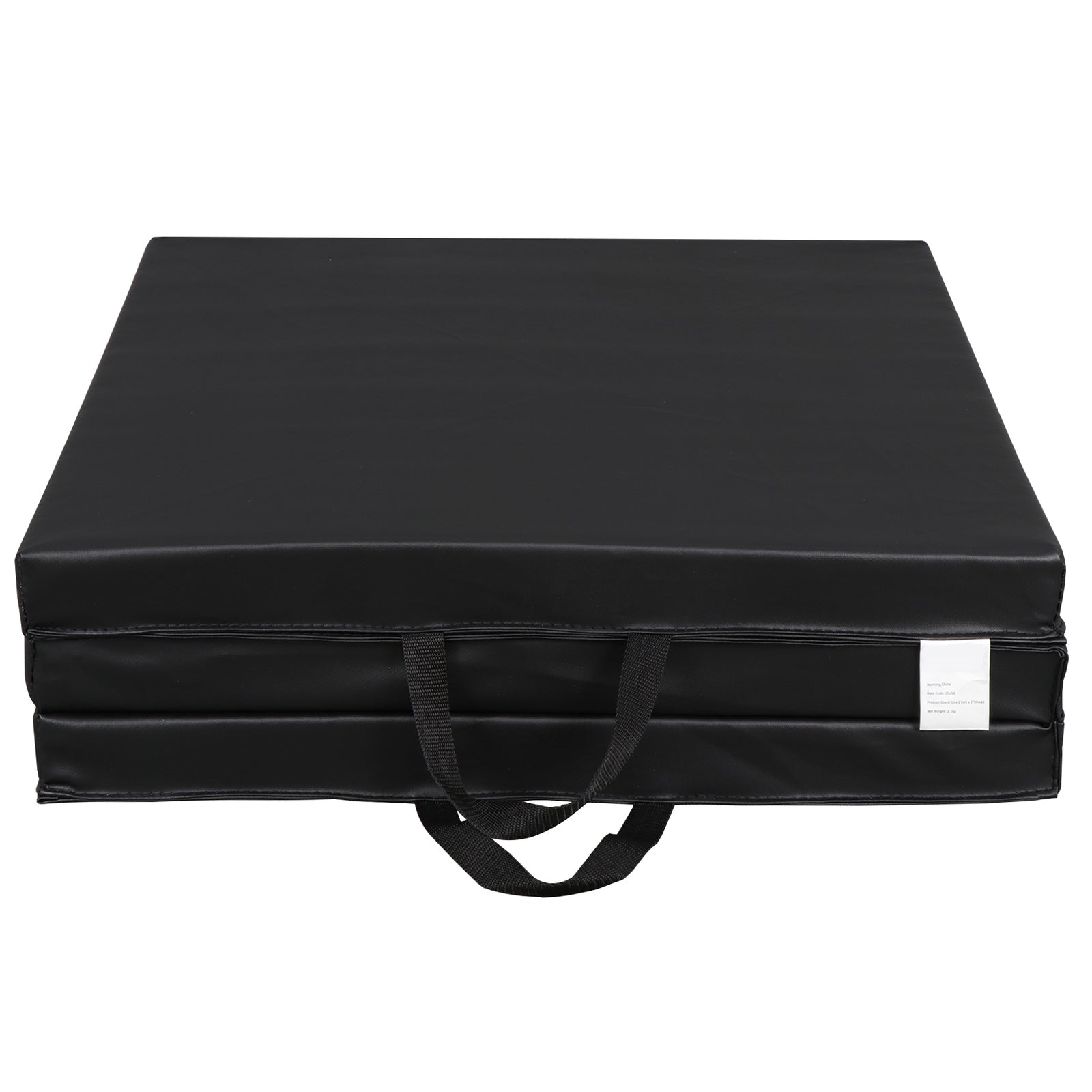 6' Exercise Tri-Fold EPE Foam PU Leather Gym Mat Yoga Martial Arts Home Gym