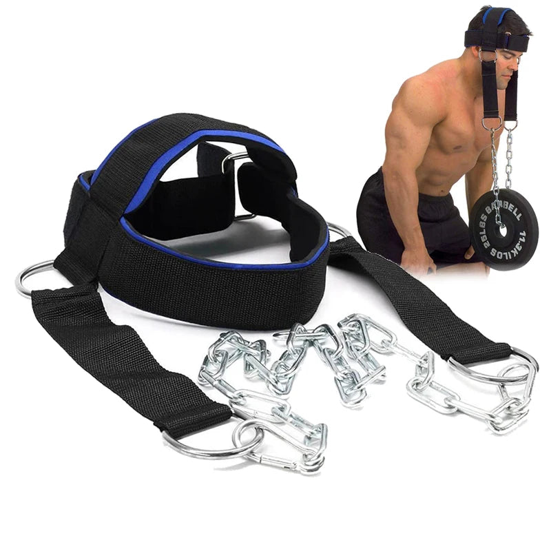 Head Harness Sports Neck Training Exerciser Strap Muscle Builder Home Gym for Strength Fitness Weight Lifting Workout Boxing MMA