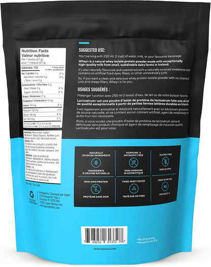 Whey Protein Powder - Whey+ Isolate Protein Powder - Protein Isolate from Grass Fed Cows - Non-Gmo, Lactose-Free, Sugar-Free Protein Powder Dietary Supplemen (30 Servings, Vanilla)