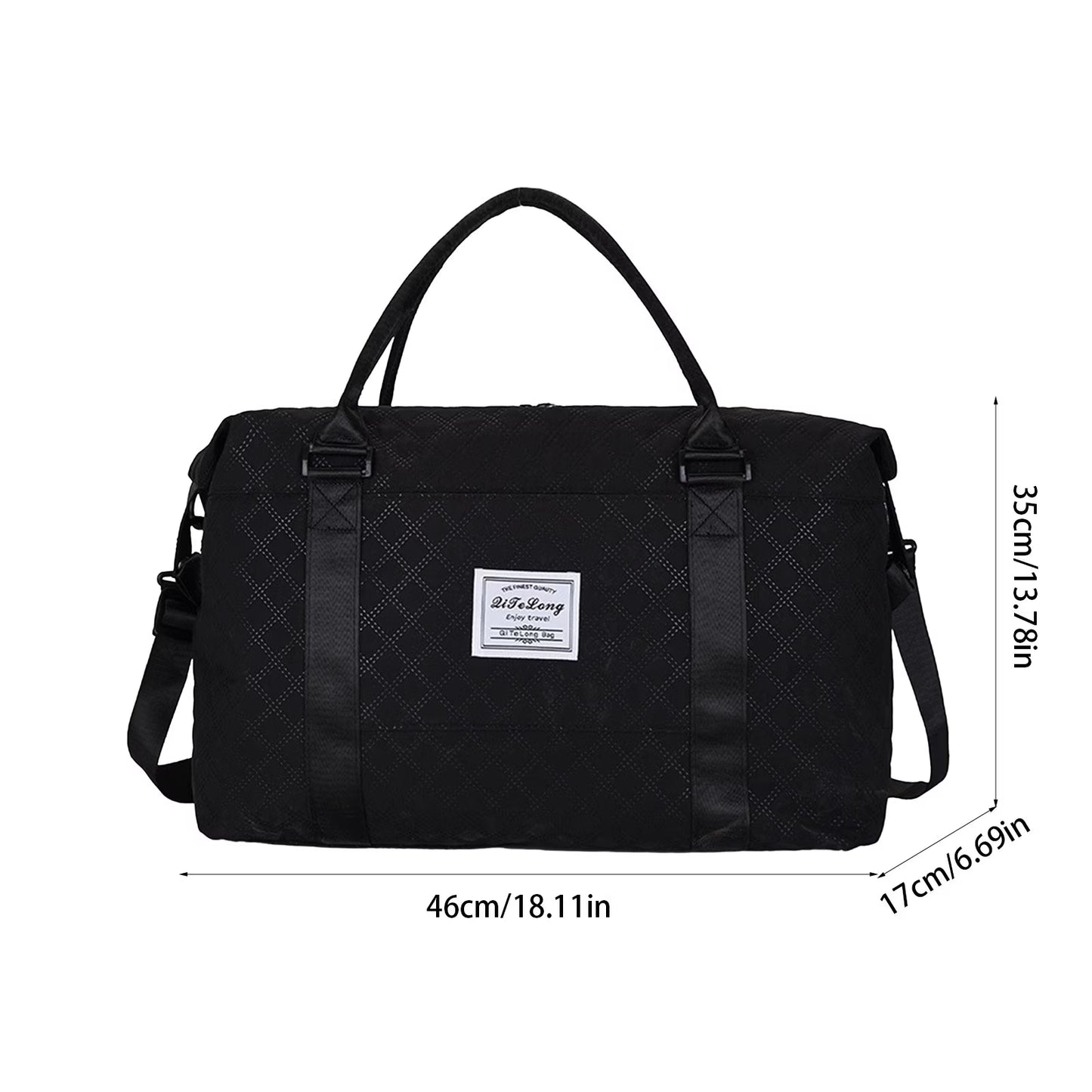 Travel Duffle Bag, Weekender Travel Bag Men Small Gym Bag for Women, Hospital Bag for Labor and Delivery, Overnight Bag Luggage Bag with Trolley Sleeve 18.11X13.78X6.69In