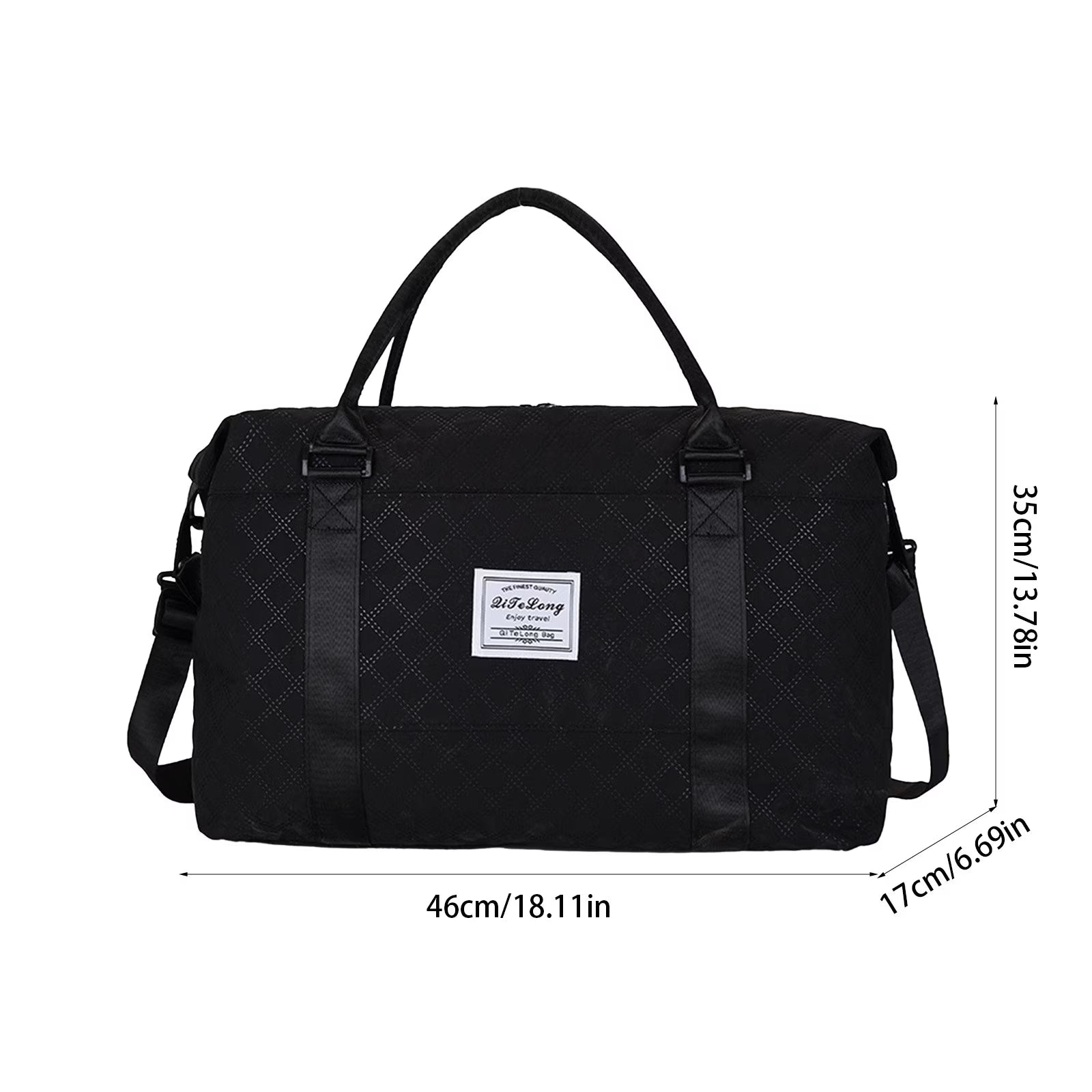 Travel Duffle Bag, Weekender Travel Bag Men Small Gym Bag for Women, Hospital Bag for Labor and Delivery, Overnight Bag Luggage Bag with Trolley Sleeve 18.11X13.78X6.69In