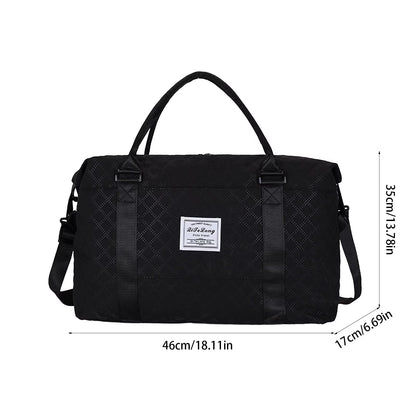 Travel Duffle Bag, Weekender Travel Bag Men Small Gym Bag for Women, Hospital Bag for Labor and Delivery, Overnight Bag Luggage Bag with Trolley Sleeve 18.11X13.78X6.69In