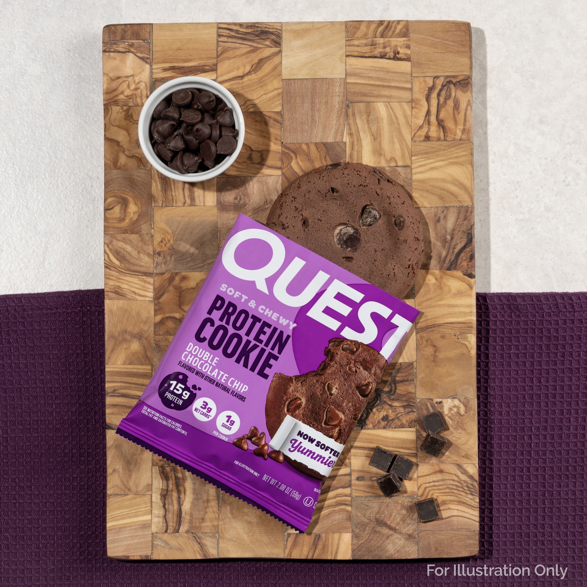 (6 Pack)  Protein Cookie, High Protein, Double Chocolate Chip, 15G Protein, 4 Count