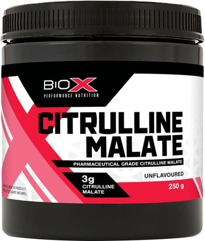 Biox Citrulline Malate Powder | 3G L-Citrulline Supplement for Blood Flow, Pumps & Endurance | Nitric Oxide Support | Unflavoured, 85 Servings, 250G
