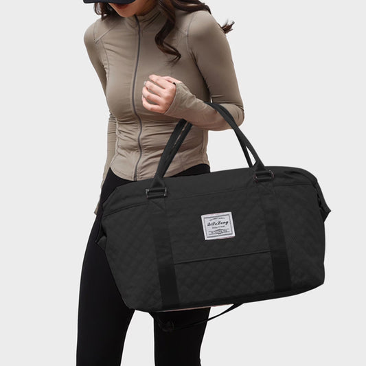 Travel Duffle Bag, Weekender Travel Bag Men Small Gym Bag for Women, Hospital Bag for Labor and Delivery, Overnight Bag Luggage Bag with Trolley Sleeve 18.11X13.78X6.69In