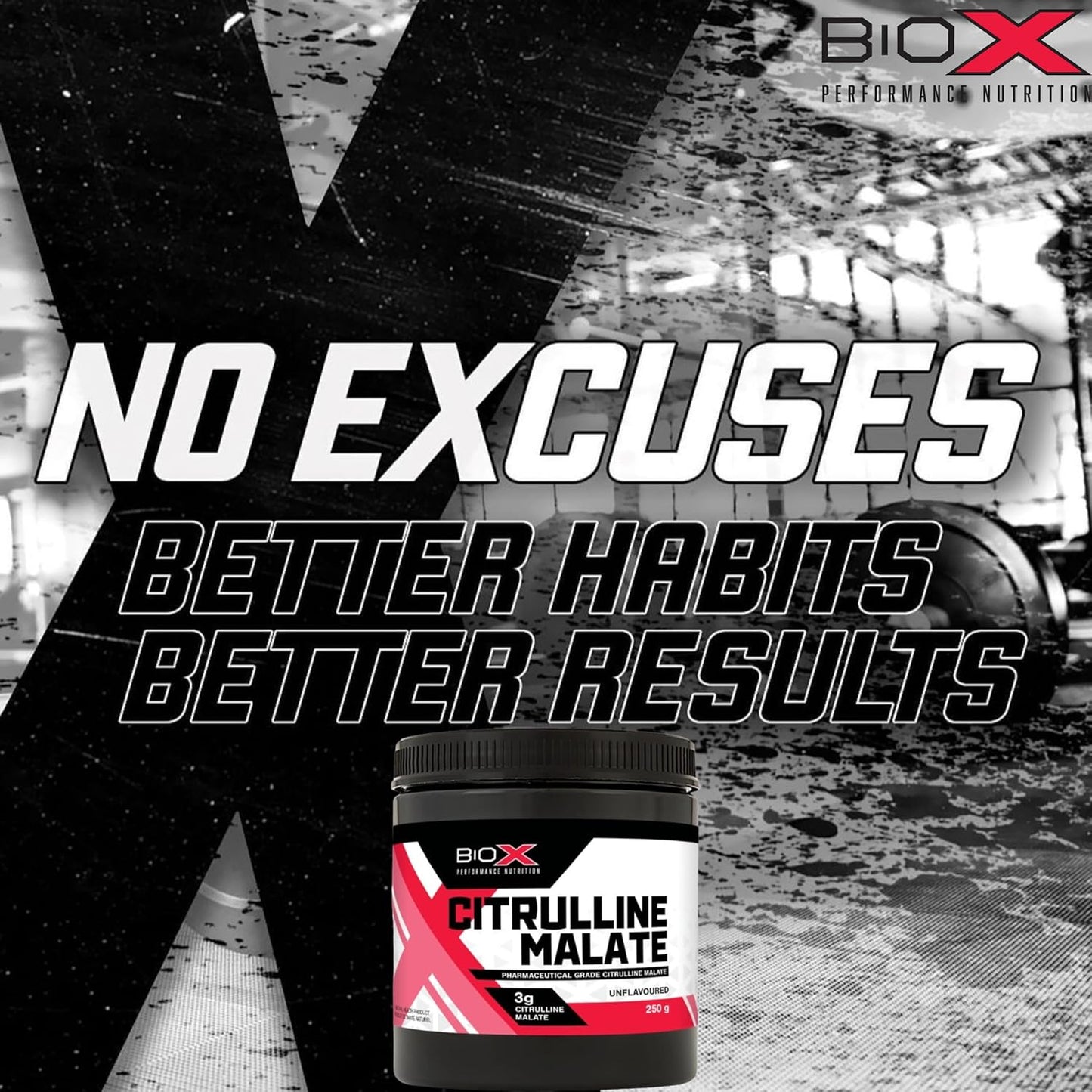 Biox Citrulline Malate Powder | 3G L-Citrulline Supplement for Blood Flow, Pumps & Endurance | Nitric Oxide Support | Unflavoured, 85 Servings, 250G