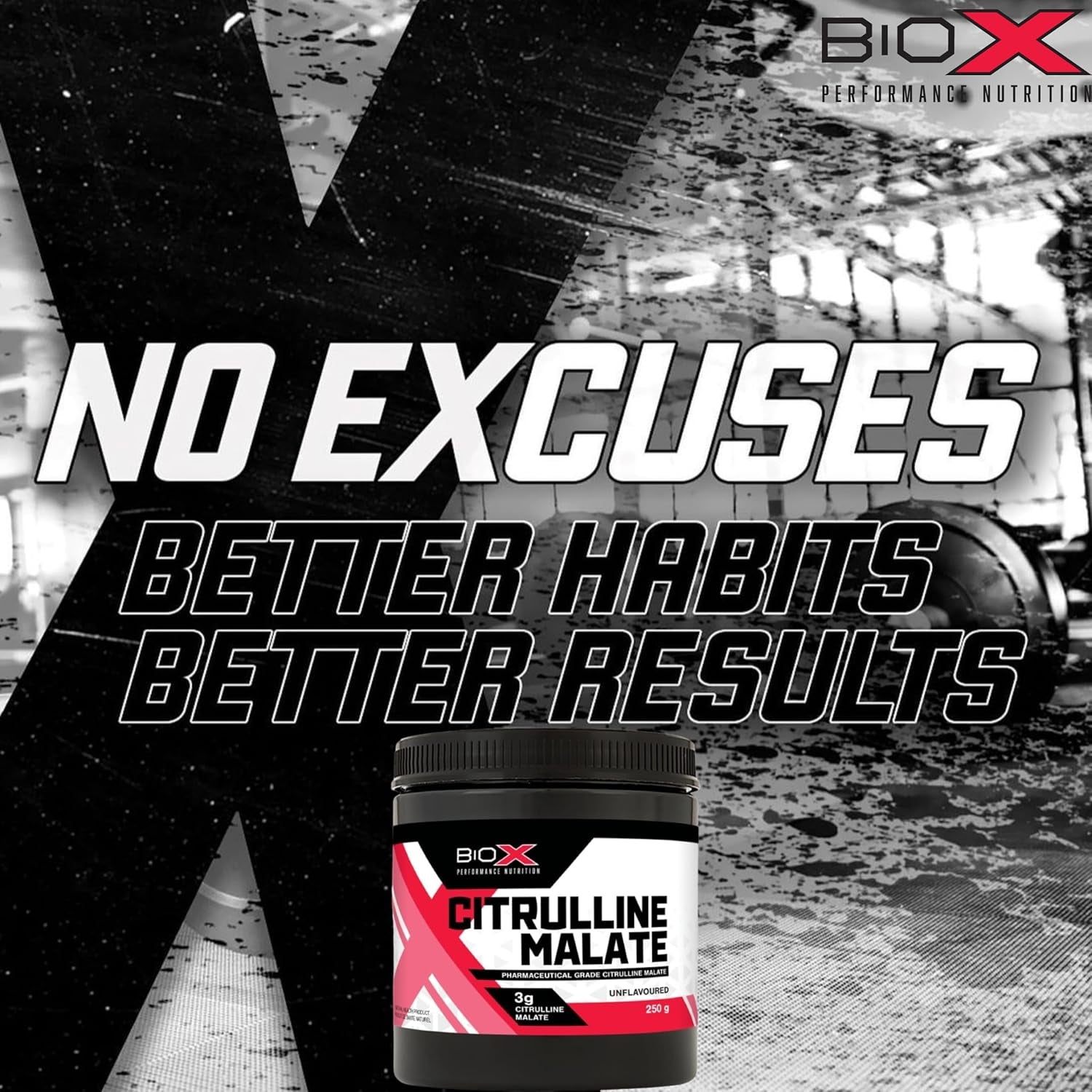 Biox Citrulline Malate Powder | 3G L-Citrulline Supplement for Blood Flow, Pumps & Endurance | Nitric Oxide Support | Unflavoured, 85 Servings, 250G