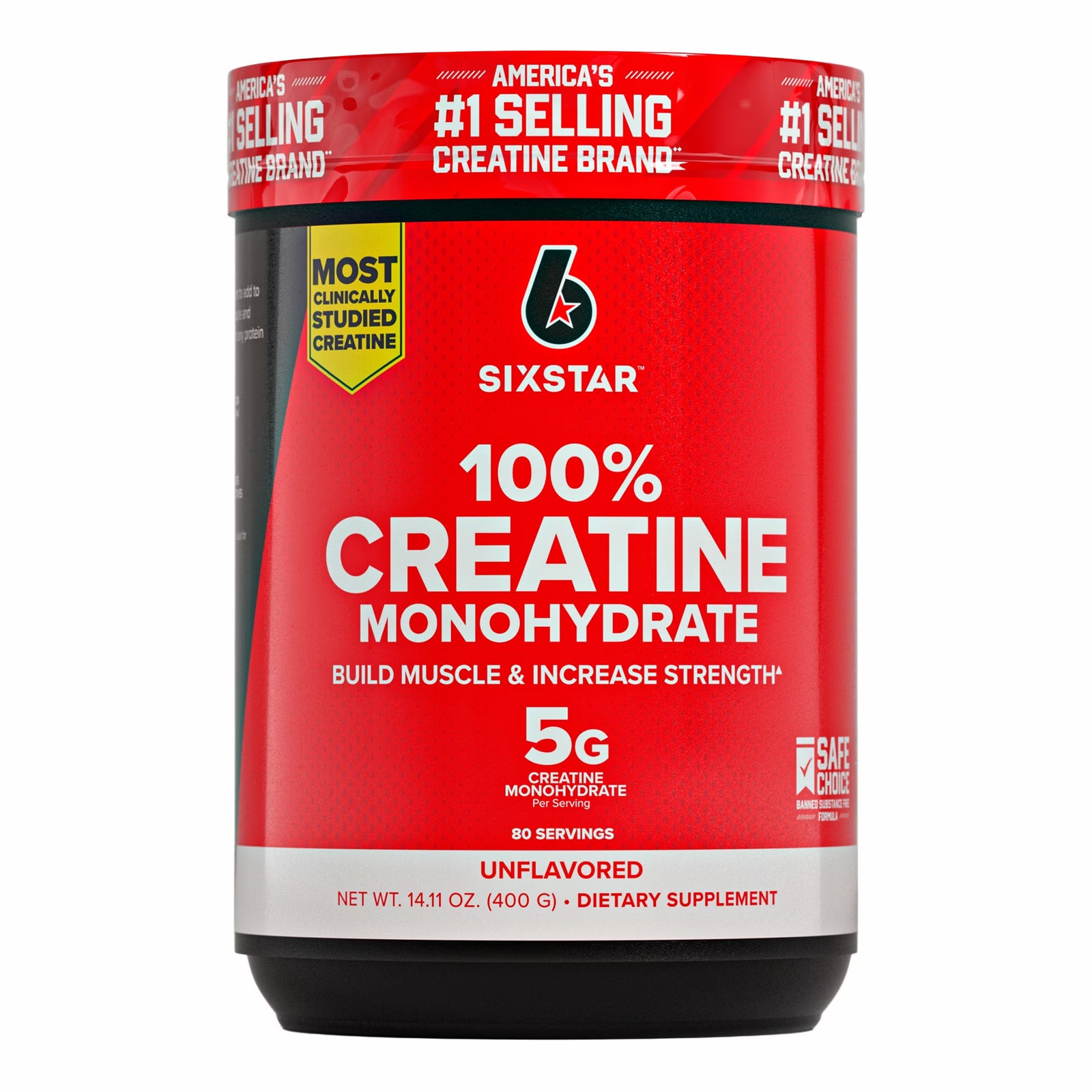 100% Creatine Powder, Supports Muscles, Unflavored, 10.58 Oz, 80 Servings