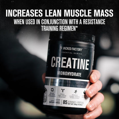 Creatine Monohydrate Powder 425G - Canadian-Owned Informed Choice Certified Supplement for Increased Muscle Mass*, Improved Strength, Power, & Performance** - 85 Servings, Unflavored