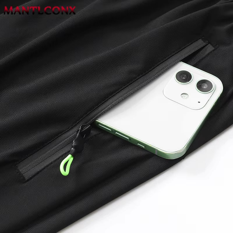 Summer Men'S Sport Shorts Cool Sportswear Running Shorts Casual Bottoms Gym Fitness Training Jogging Short Pants Men Black Gray