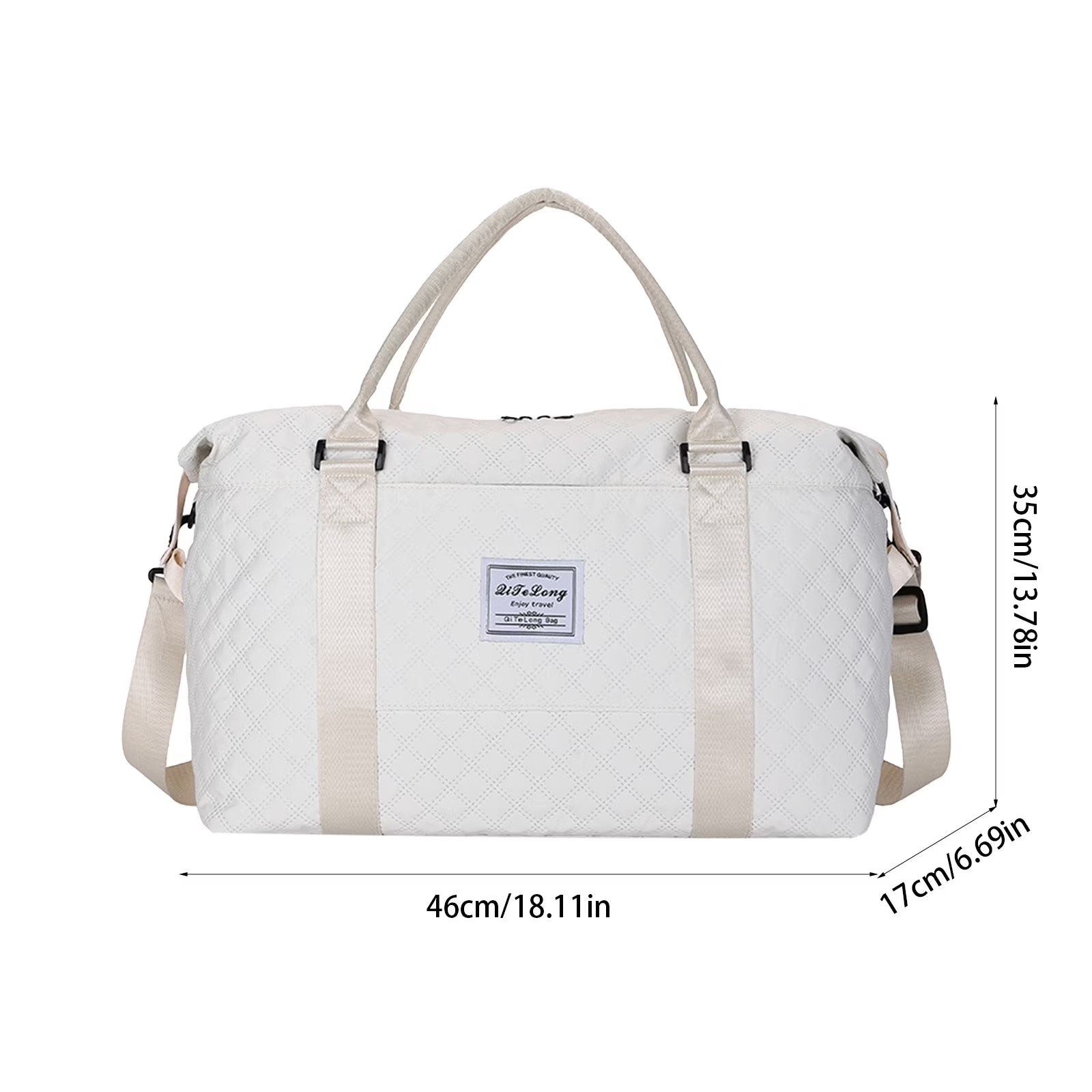 Travel Duffle Bag, Weekender Travel Bag Men Small Gym Bag for Women, Hospital Bag for Labor and Delivery, Overnight Bag Luggage Bag with Trolley Sleeve 18.11X13.78X6.69In