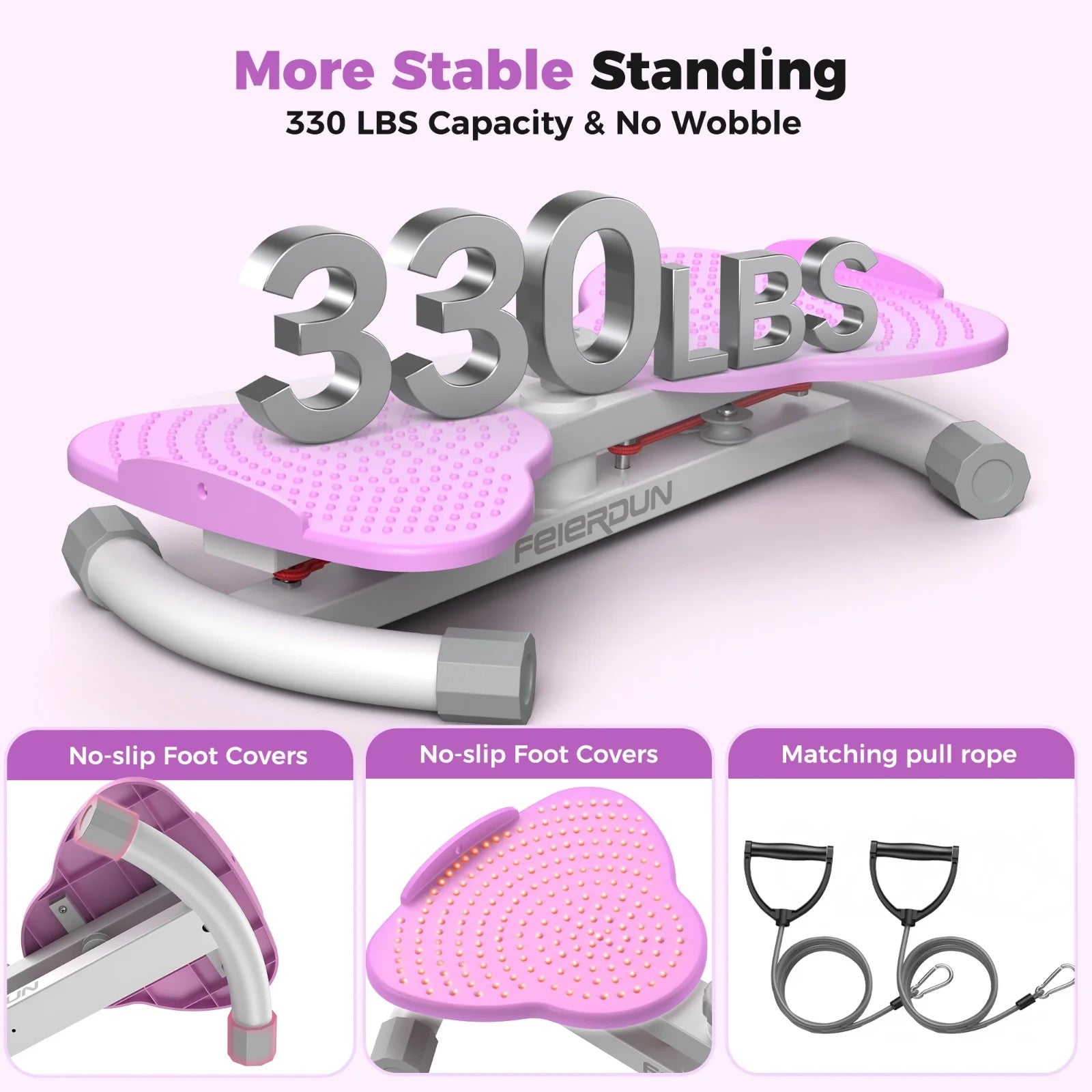 Waist Twist Board Balance Board Core Workout Fitness Twister Exercise Purple