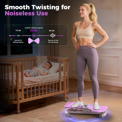 Waist Twist Board Balance Board Core Workout Fitness Twister Exercise Purple
