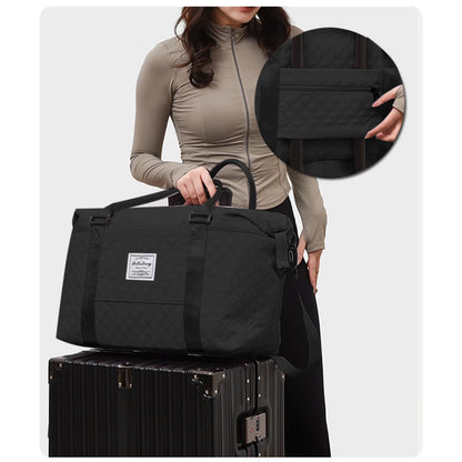 Travel Duffle Bag, Weekender Travel Bag Men Small Gym Bag for Women, Hospital Bag for Labor and Delivery, Overnight Bag Luggage Bag with Trolley Sleeve 18.11X13.78X6.69In