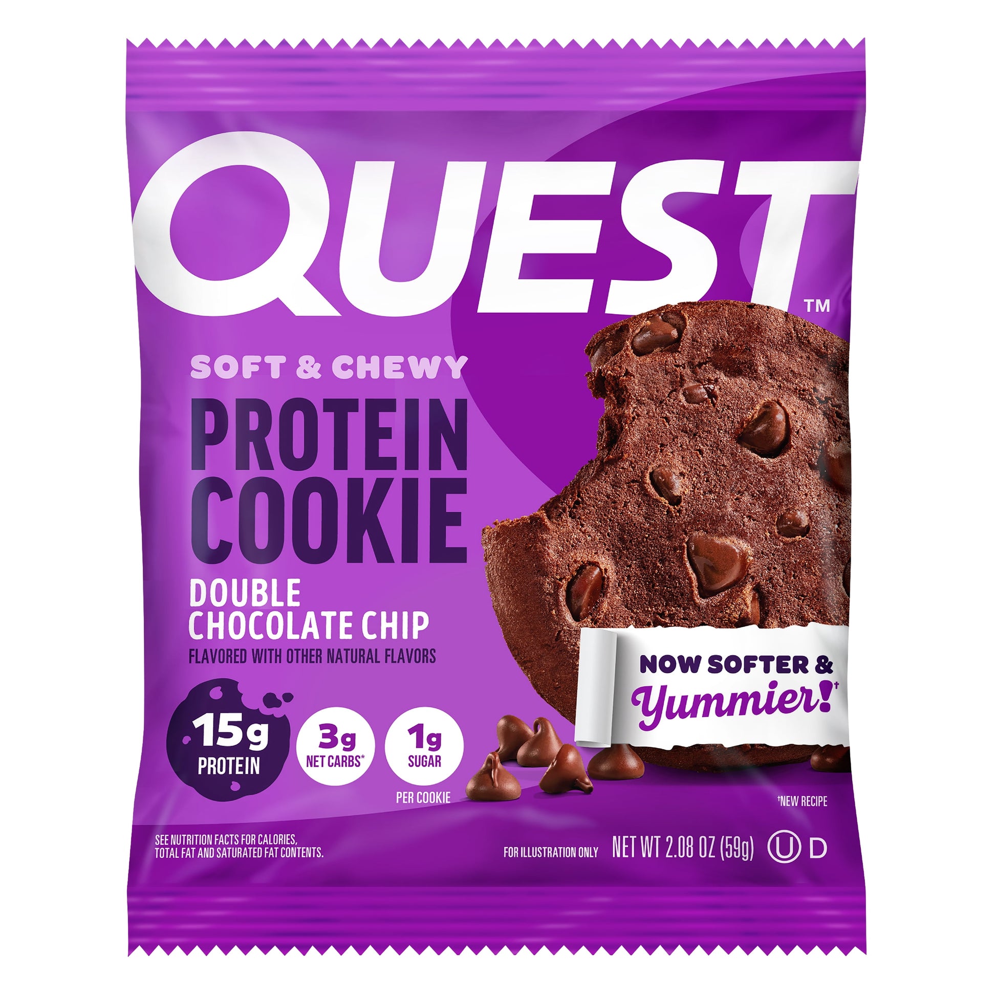 (6 Pack)  Protein Cookie, High Protein, Double Chocolate Chip, 15G Protein, 4 Count