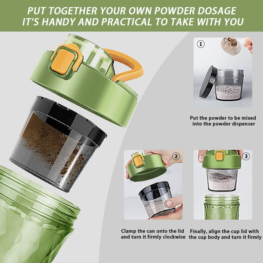 Electric Protein Shaker Bottle, Protein Shakes Mixer, Portable Pre Workout Self Mixing Cup, Made with Bpa-Free Tritan, 22Oz