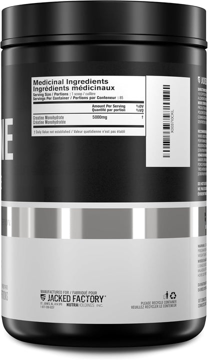 Creatine Monohydrate Powder 425G - Canadian-Owned Informed Choice Certified Supplement for Increased Muscle Mass*, Improved Strength, Power, & Performance** - 85 Servings, Unflavored