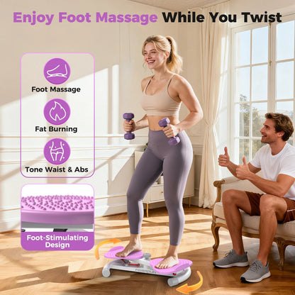 Waist Twist Board Balance Board Core Workout Fitness Twister Exercise Purple