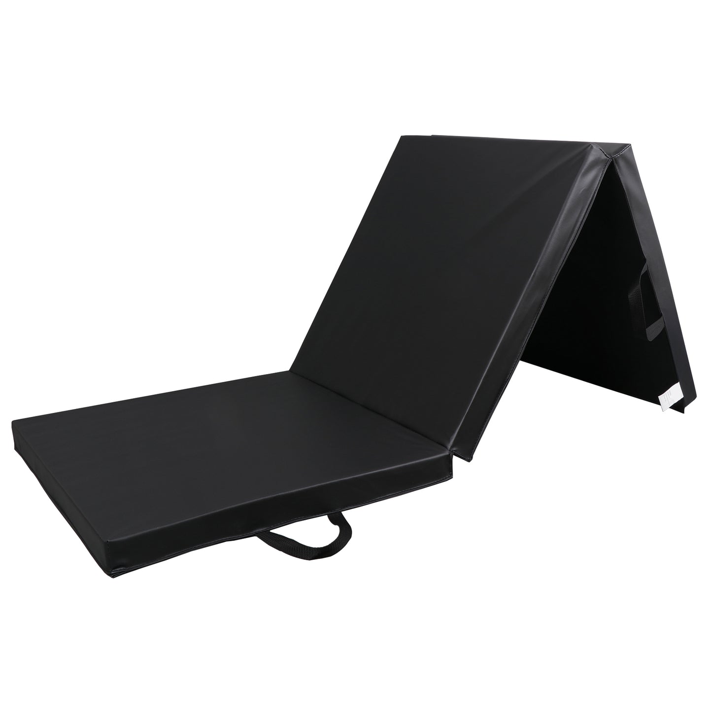 6' Exercise Tri-Fold EPE Foam PU Leather Gym Mat Yoga Martial Arts Home Gym