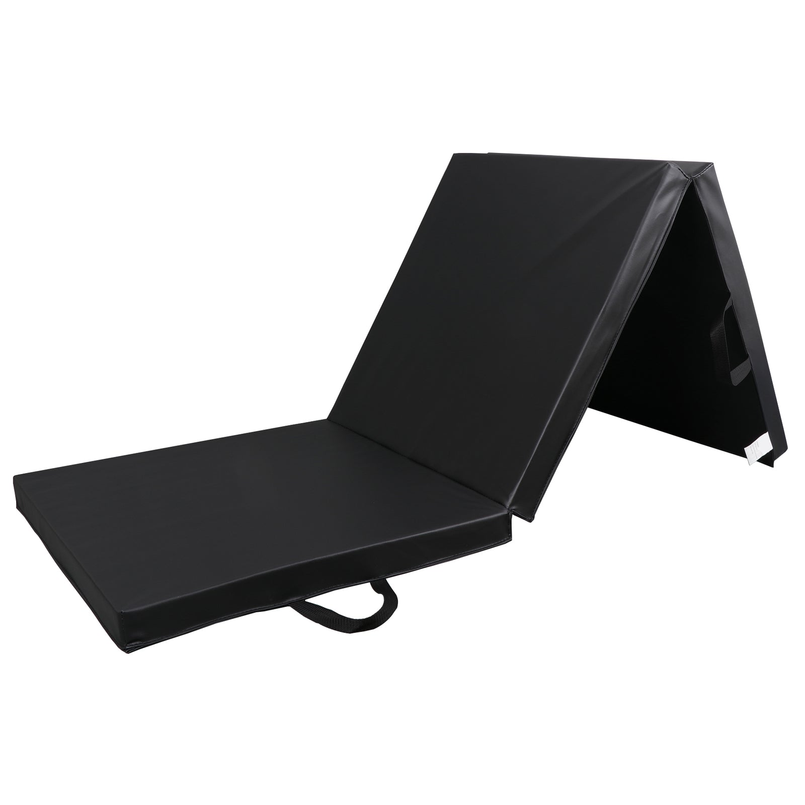 6' Exercise Tri-Fold EPE Foam PU Leather Gym Mat Yoga Martial Arts Home Gym