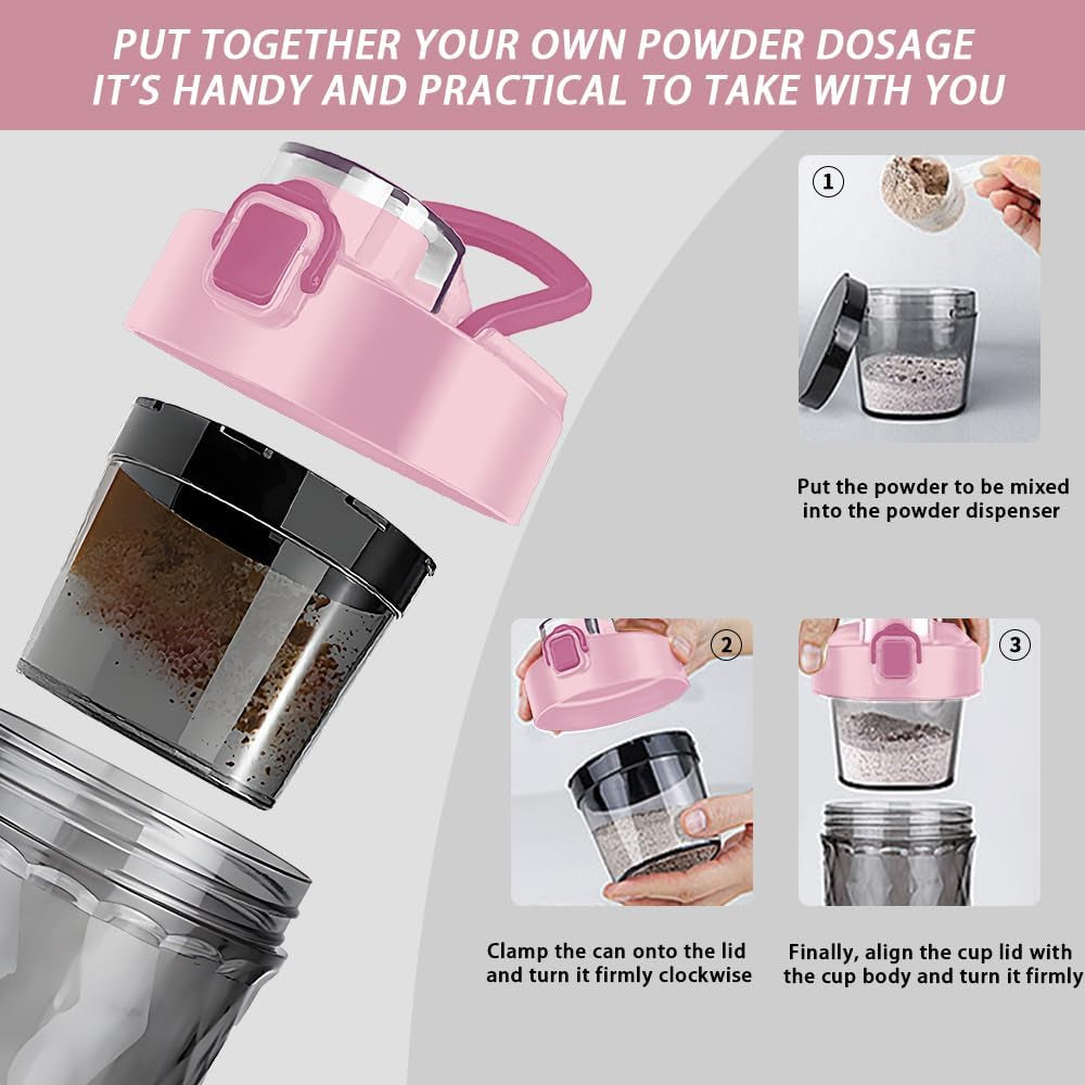 Electric Protein Shaker Bottle, Protein Shakes Mixer, Portable Pre Workout Self Mixing Cup, Made with Bpa-Free Tritan, 22Oz