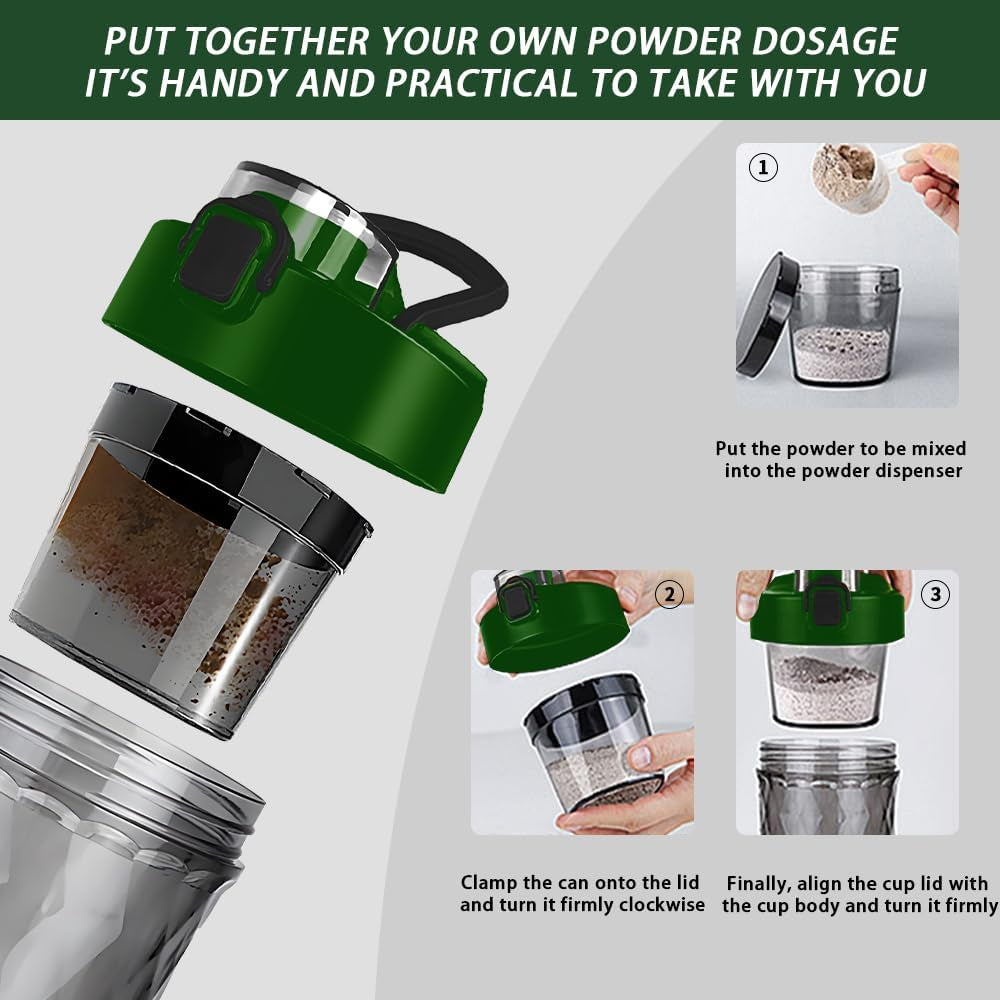 Electric Protein Shaker Bottle, Protein Shakes Mixer, Portable Pre Workout Self Mixing Cup, Made with Bpa-Free Tritan, 22Oz