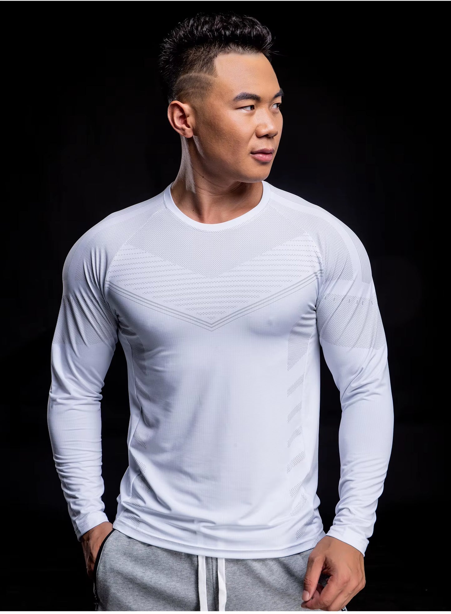 New Long Sleeve T Shirt Sport Men Gym Shirt Quick Dry Gym Fitness Training Running T Shirt Men Workout T-Shirt Bodybuilding Tops