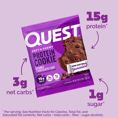 (6 Pack)  Protein Cookie, High Protein, Double Chocolate Chip, 15G Protein, 4 Count