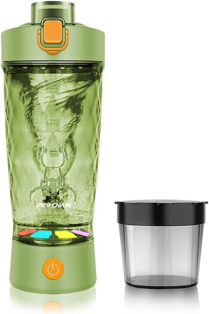 Electric Protein Shaker Bottle, Protein Shakes Mixer, Portable Pre Workout Self Mixing Cup, Made with Bpa-Free Tritan, 22Oz