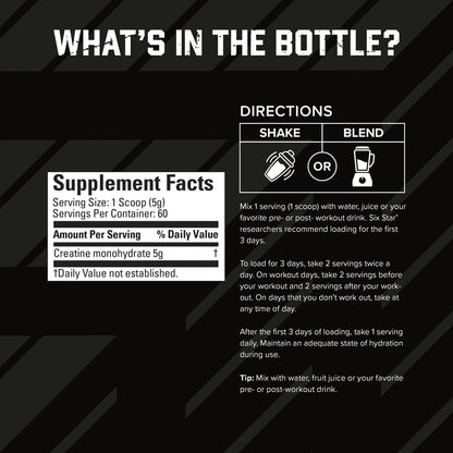 100% Creatine Powder, Supports Muscles, Unflavored, 10.58 Oz, 80 Servings